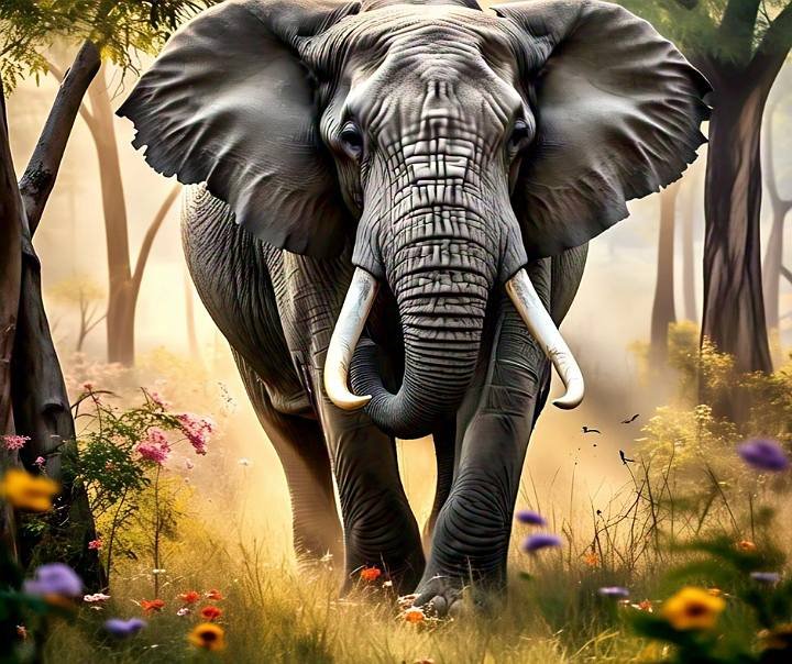 elephant life, including their birth, adulthood, diet, habitat, population, species, conservation efforts, and interesting facts.